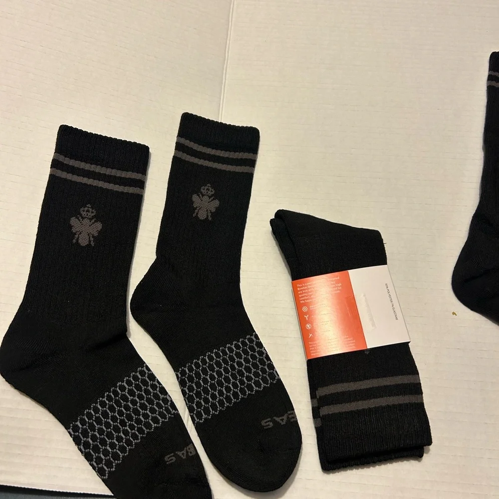 Bombas Black Socks. Medium. Women’s. NWT! New! 2 pairs of socks! BOGO! - Picture 12 of 14